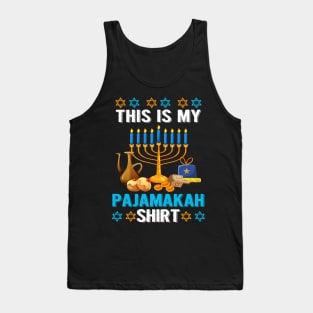 This is My Pajamakah Shirt Funny Hanukkah Pajama Gift Tank Top